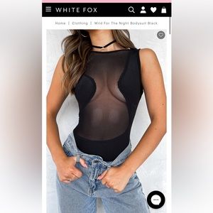 Wild For Nothing Bodysuit White Fox